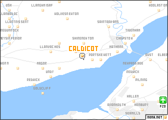 map of Caldicot