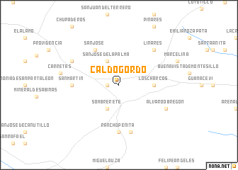 map of Caldo Gordo