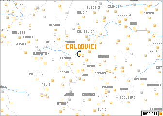 map of Čaldovići