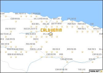 map of Caldueñín