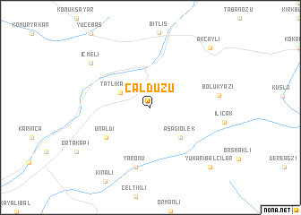 map of Çaldüzü