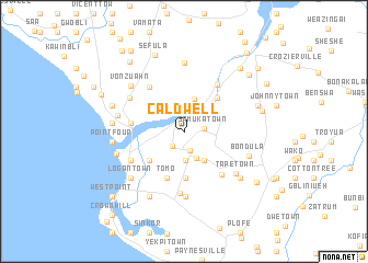 map of Caldwell