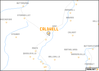 map of Caldwell