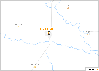 map of Caldwell