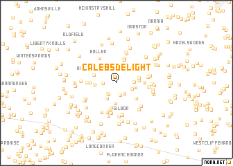 map of Calebs Delight