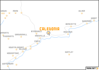 map of Caledonia