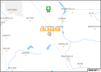 map of Caledonia