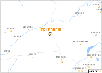 map of Caledonia