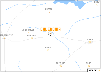 map of Caledonia