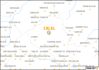 map of Calel