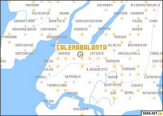 map of Calema Balanta