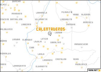 map of Calentaderos