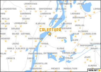 map of Calentura