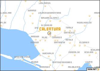 map of Calentura
