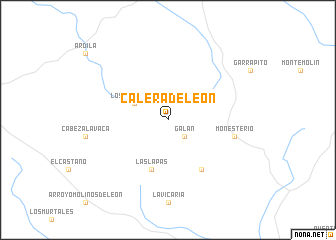 map of Calera de León