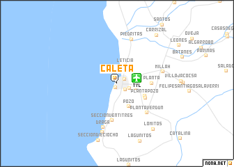 map of Caleta