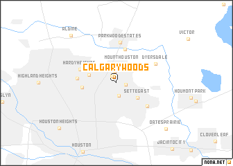 map of Calgary Woods