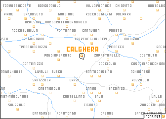 map of Calghera