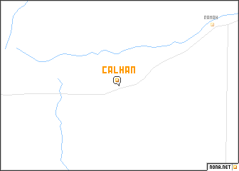 map of Calhan