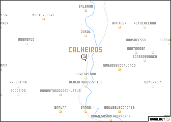 map of Calheiros