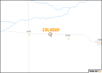 map of Calhoun