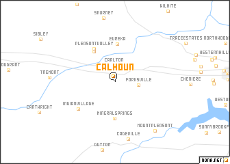 map of Calhoun