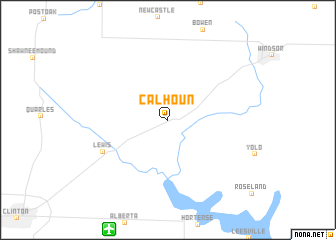 map of Calhoun