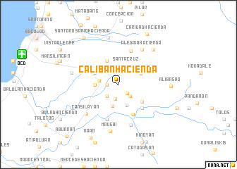 map of Caliban Hacienda