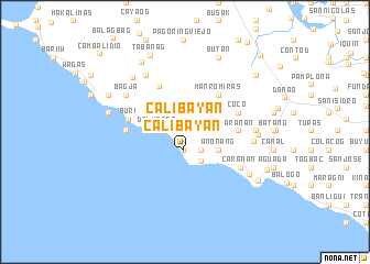 map of Calibayan