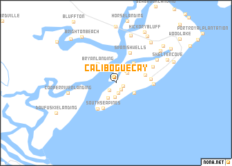 map of Calibogue Cay