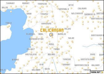 map of Calicangan