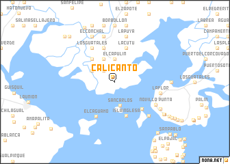 map of Calicanto