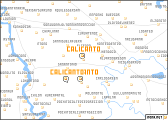 map of Calicanto