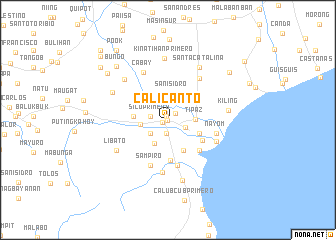map of Calicanto