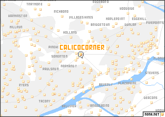 map of Calico Corner