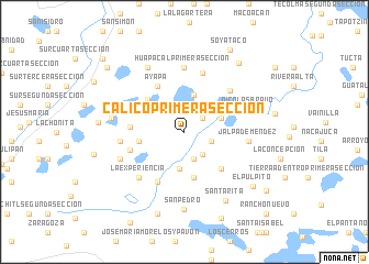 map of Calico Primera Sección