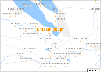 map of Călienii Vechi