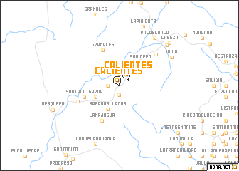 map of Calientes