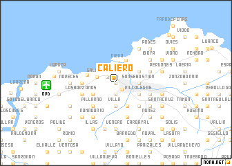 map of Caliero