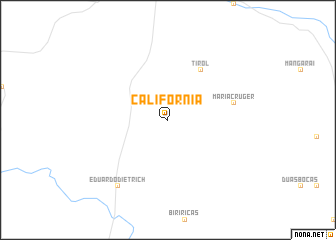 map of Califórnia