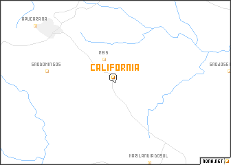 map of Califórnia