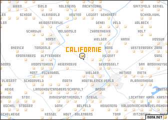 map of Californië