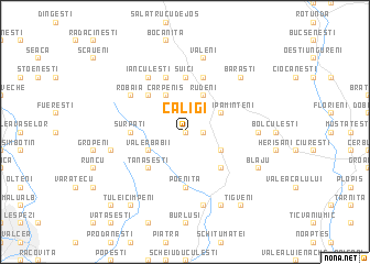 map of Căligi