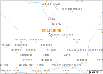 map of Caliguiña