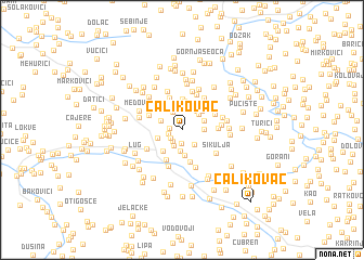 map of Čalikovac