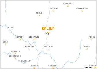 map of Calila