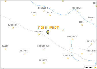 map of Çalılıyurt