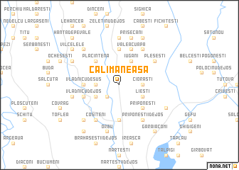 map of Călimăneasa