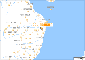 map of Calindagan