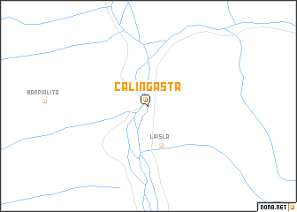 map of Calingasta